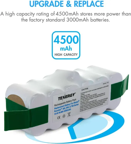 Vista 2 de Batería de repuesto Tenergy para iRobot 500