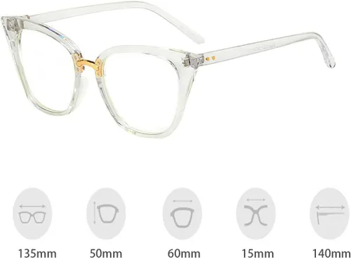 Vista 3 de Gafas de miopía para mujer con marco elegante -0.50 a -4.00