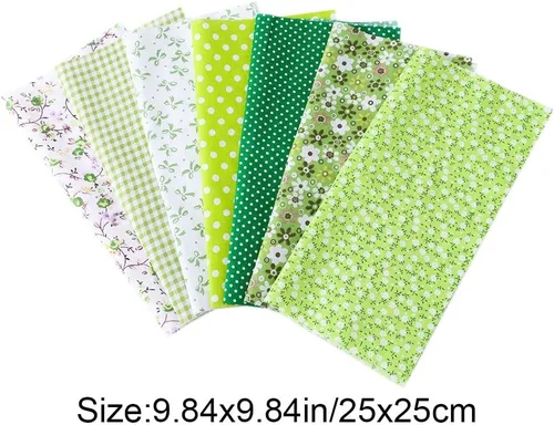 Vista 2 de 28pcs estampado floral ropa patchwork tela algodón estilo mixto tela tela costura (9.84 pulgadas)