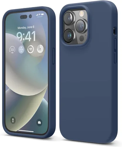 Vista 17 de elago Compatible con Funda para iPhone 14 Pro, Funda de Silicona Líquida, Cubierta Protectora de Cuerpo Completo, A Prueba de Golpes, Funda Delgada