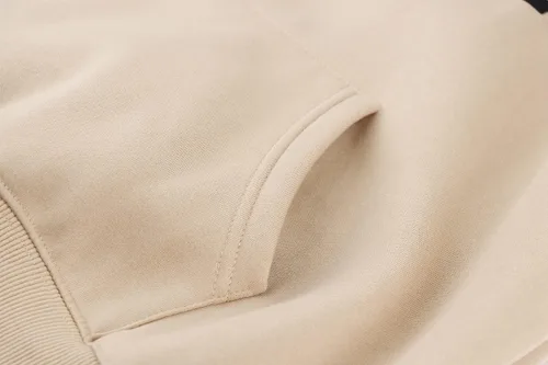 Vista 3 de Lauweion - Sudadera básica lisa de ajuste holgado con forro polar, capucha, mangas largas, hombro caído y bolsillo tipo canguro para mujer