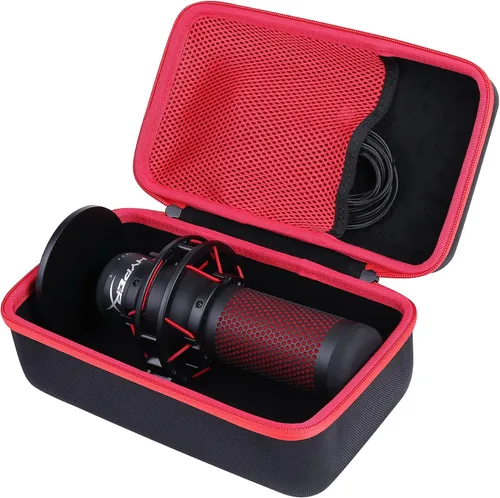 Vista 3 de khanka Estuche de transporte duro de repuesto para HyperX QuadCast - Micrófono de condensador USB para juegos, solo funda