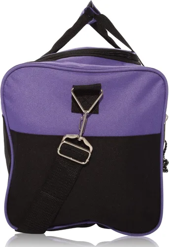 Vista 3 de DALIX - Bolsa deportiva para gimnasio y viajar de 19pulgadas, color negro, rojo, rosa, morado, azul marino, gris y azul, Púrpura), DF-019-Purple