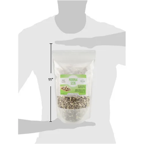 Vista 4 de Semillas de Moringa Oleifera sin OMG PKM1 de alta calidad, cultivadas orgánicamente, 10 onzas, 283 GMS (1000 semillas aproximadamente), bolsa de pie
