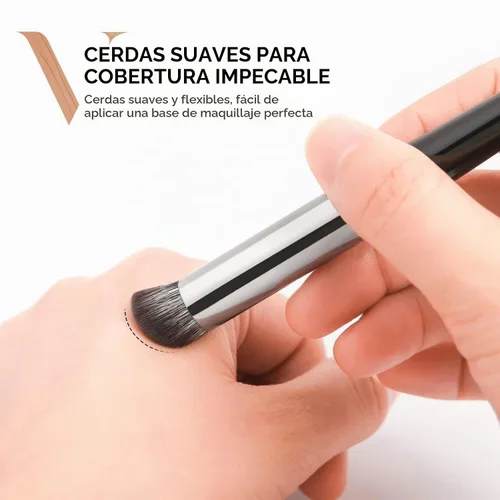 Vista 5 de DUcare Cepillo corrector para debajo de los ojos, cepillo angulado pequeño V01
