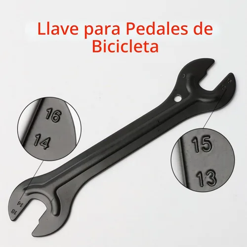 Vista 5 de Llave de ciclismo con cono de pedal de bicicleta