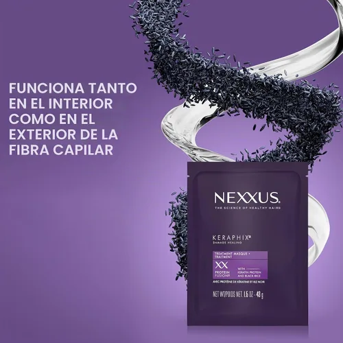 Vista 3 de Nexxus Keraphix Máscara para cabello dañado, 20 unidades, 1.5 onzas