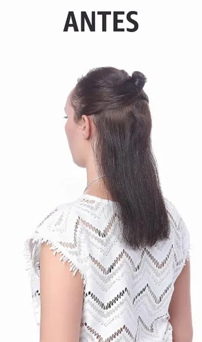 Vista 4 de OneDor® Extensiones de cabello sintético rizado de 20 pulgadas, 7 unidades, 4.53 oz (#99J rojo vino)