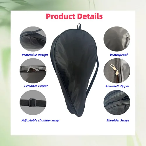 Vista 4 de SSZYace Bolsa de pickleball para hombres y mujeres, mochila de pickleball, bolsa de almacenamiento de etiquetas para pádel para mujeres, hombres