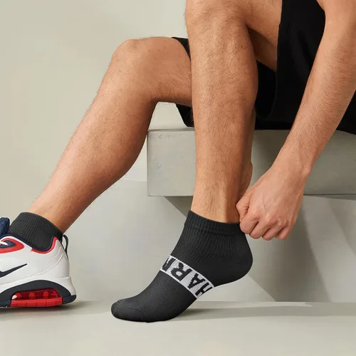 Vista 2 de CHARMKING Calcetines de compresión para mujeres y hombres, 6 pares de calcetines atléticos de tobillo de 15-20 mmHg, ideales para entrenamiento