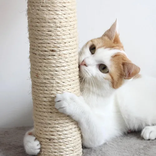 Vista 9 de Cuerda de yute de 0.236 in x 164 pies, cuerda de sisal de 1/4 de pulgada para rascador de gatos, manualidades y manualidades, cuerda de cáñamo
