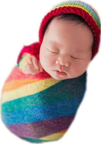 Vista 7 de Coberllus Accesorios para fotos de bebé recién nacido, manta de tela para envolver para niños y niñas, sesión de fotografía (beige)