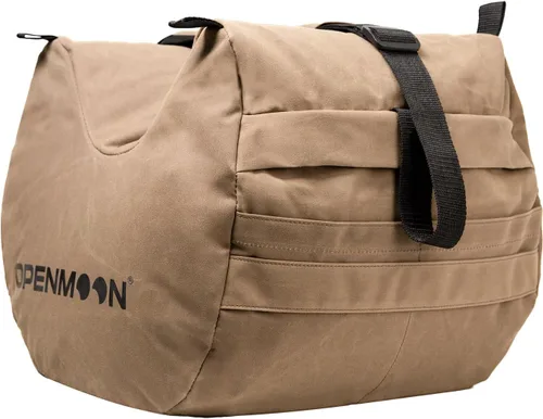 Vista 4 de OPENMOON Soporte para cámara Saddlebags Material resistente a salpicaduras Lona (marrón, L)