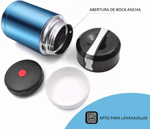 Vista 2 de Contenedor de almuerzo aislado de 35 oz a prueba de fugas termo al vacío