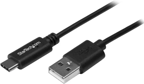 Vista 6 de StarTech.com, cable de USB C 0.5 m a USB A, M/M, USB 2.0. Cable para cargador USB C. USB 2.0 tipo C a cable tipo A. USB A a C, Negro