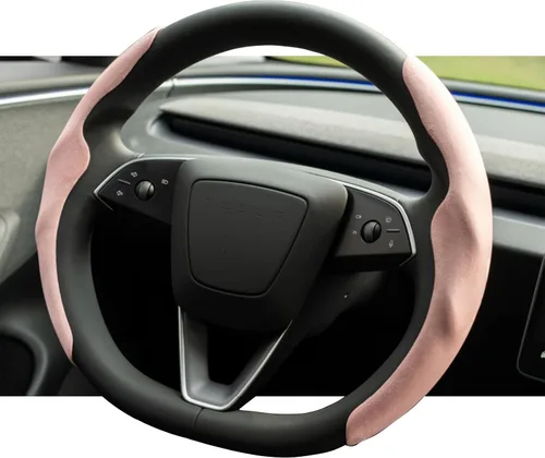 Vista 8 de Funda para volante Tesla 2017-2026 Modelo 3/Y (negro)