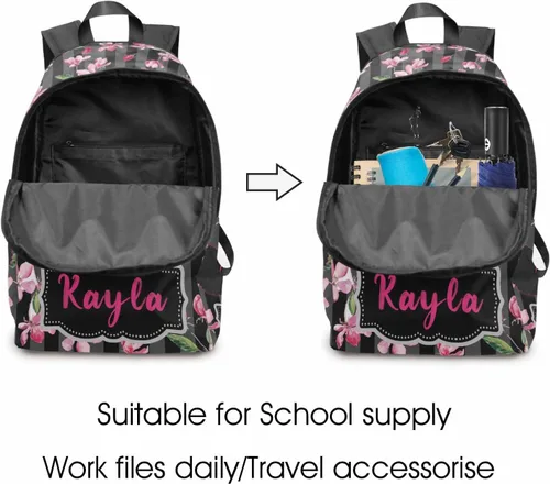 Vista 91 de Texto personalizado Elefante desgaste gafas mochila mochila mochila casual Daypack bolsa para mamá niñas, color86-4, Mochilas Daypack
