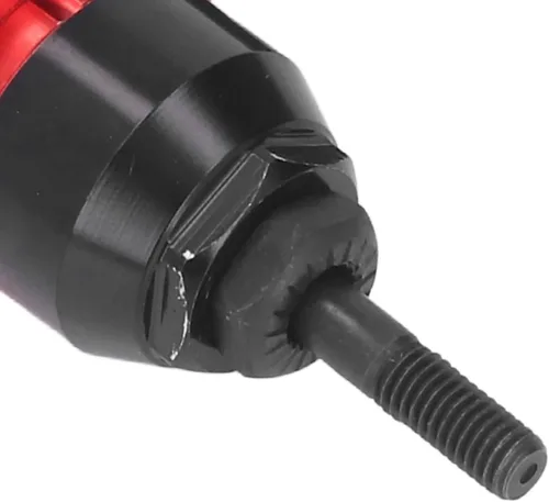 Vista 9 de Zooke Adaptador de pistola de remache eléctrico, herramienta de tuerca de remache inalámbrica con 5 cabezales de remache y llave de mango, kit