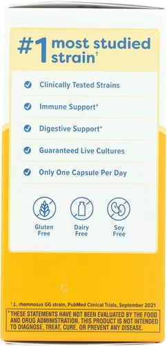 Vista 4 de Renew Life Cápsulas probióticas diarias, suplemento diario que apoya la salud urinaria, digestiva e inmunológica, L. Rhamnosus GG, sin lácteos, soja
