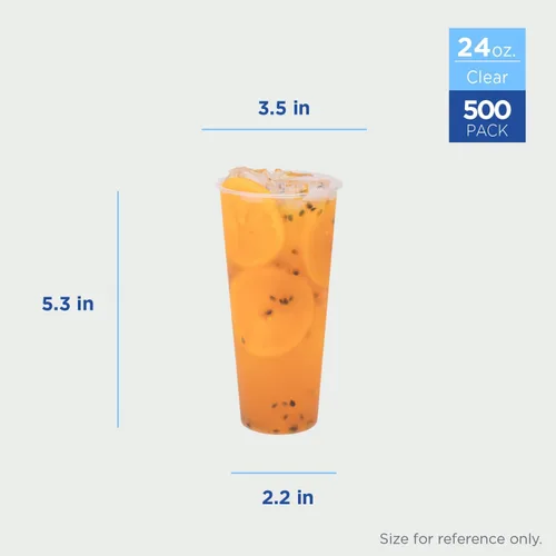 Vista 2 de Karat Taza de polipropileno de alta calidad de 24 oz - 500