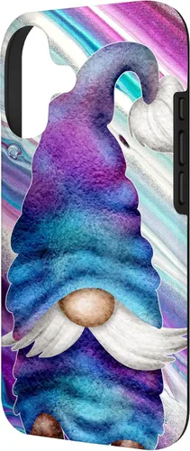 Vista 2 de Purple Gnome for Mermaid Lover Space Rainbow Cute Cosmic Case for iPhone 17