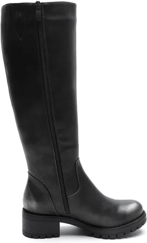 Vista 4 de GLOBALWIN Botas de moda con cordones en la espalda para mujer, altura hasta la rodilla, para otoño e invierno