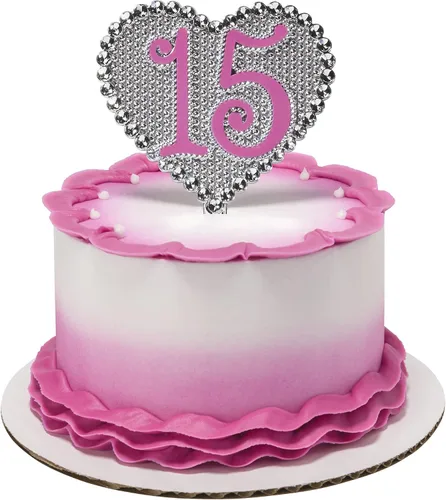 Vista 10 de DecoPac QUINCEANERA - Kit de decoración de tartas, adornos para tartas y cupcakes XL-GOLD para niñas, dulces 15 cumpleaños y fiestas, membrillo años