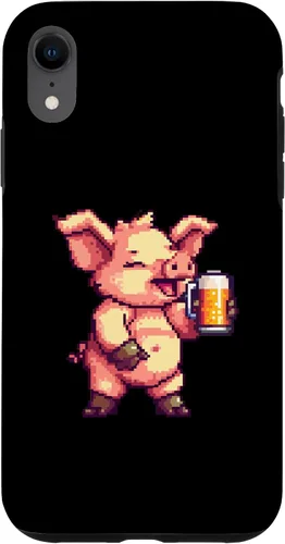 Vista 9 de iPhone 12 mini Pig Beer Party Comic Gamer Case