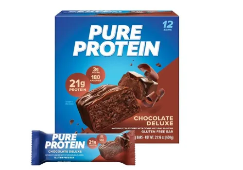 Vista 11 de Pure Protein - Barras de proteína masticable con chispas de chocolate, 0.71 oz de proteína, 36 unidades 0.11 oz de azúcar, 190 calorías, aperitivo