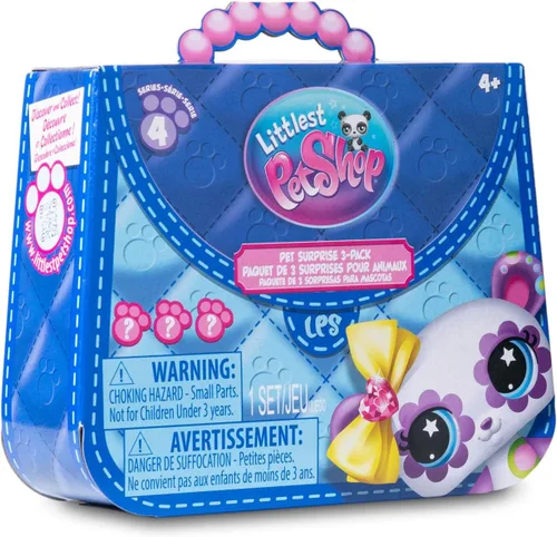 Vista 7 de Littlest Pet Shop - Pet Surprise - Paquete de tres - Serie 4 - Figura de juguete auténtica LPS Bobble Head de 7, animal de juguete coleccionable, a