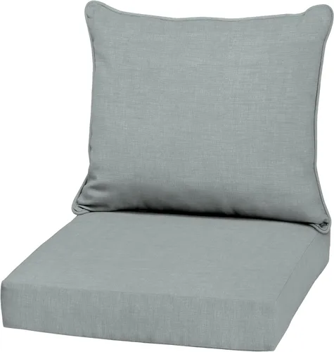 Vista 34 de Arden - Juego de cojines de asiento profundo para exteriores, 22x24, aguamarina