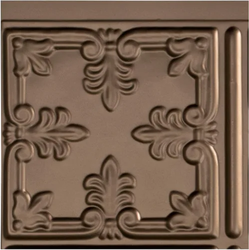 Vista 33 de FASÄDE Panel decorativo para salpicaduras de vinilo de estilo tradicional / patrón 10 en bronce antiguo (muestra de 6 x 6 pulgadas)