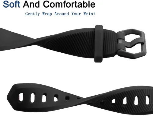 Vista 4 de Pack 3 Replacement Band Compatible for Fitbit Alta/Fitbit Alta HR Bands, Adjustable Replacement Soft Silicone Sport Bands for Woman and men