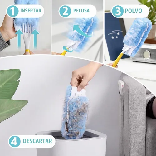 Vista 6 de Recambio de plumero para plumero Swiffer, 100 unidades, no incluye mango