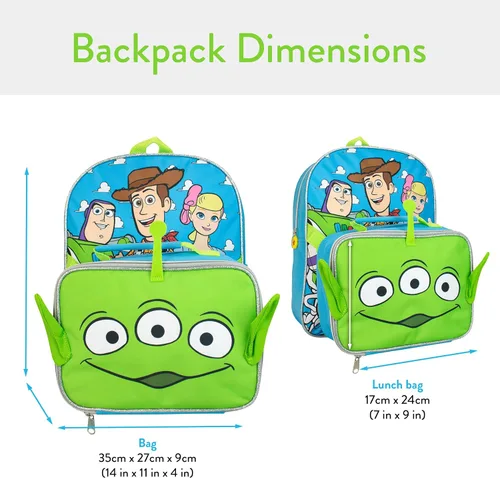 Vista 3 de Disney Conjunto de mochila y lonchera infantil Toy Story Multicolor, Varios colores, Mochilas Tradicionales
