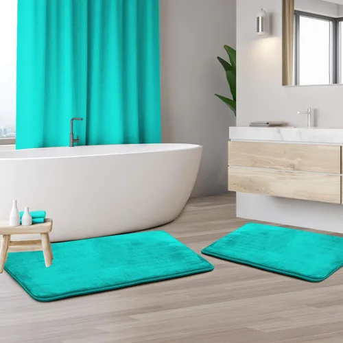 Vista 155 de Clara Clark Alfombra de Baño 24" x 17" - Alfombras de Baño, Tapete de Baño de Espuma Viscoelástica, Afelpado, Acogedor, Ultra Suave, Antideslizante