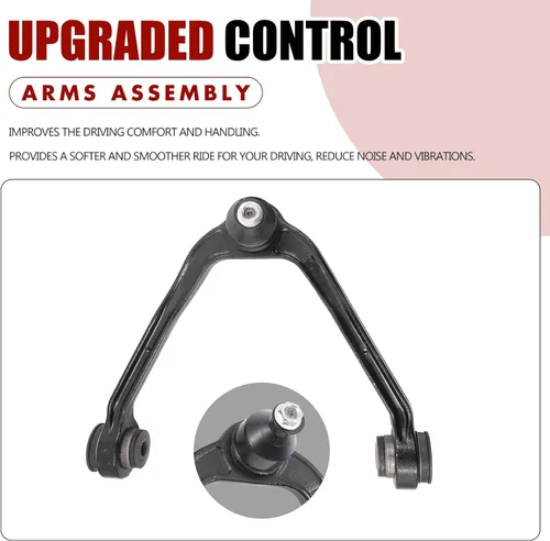 Vista 2 de Kit de suspensión de brazos de control frontal, 12 piezas de repuesto para Cadillac Escalade Chevrolet Tahoe Chevy Avalanche Silverado Suburban 1500