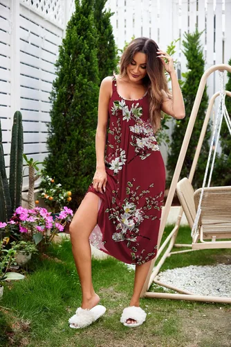 Vista 5 de Ekouaer Camisón largo sin mangas para mujer, camisón suave, camisón para dormir, ropa de dormir, vestidos de descanso