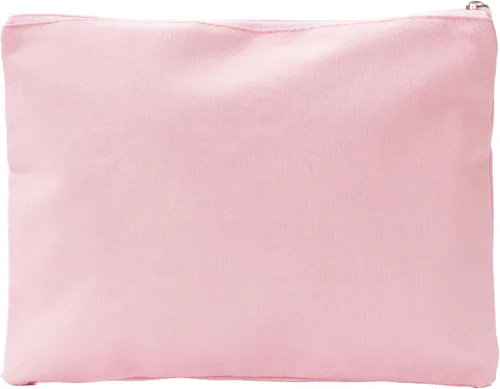 Vista 7 de Leisureland Bolsa de cosméticos de dos tonos de lona de algodón maquillaje bolsa de embrague, rojo (Buffalo Plaid Red)