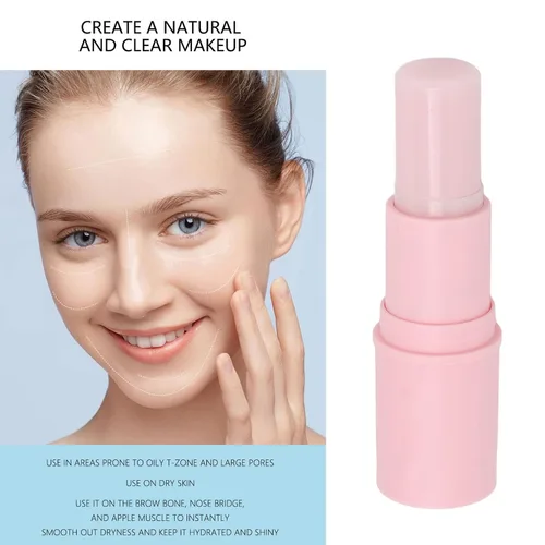 Vista 2 de Sonew Barra hidratante, barra de base rápida, hidratación profunda, bálsamo hidratante facial portátil a prueba de adhesivos, para hidratación