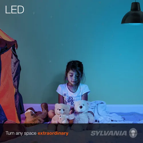 Vista 4 de Sylvania LED Flood PAR38 - Bombilla azul eficiente, 9 W, no regulable, 5 años, base mediana E26, 1 paquete (40830)