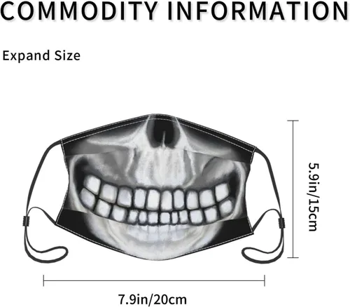Vista 3 de 4 cubrebocas de moda con bolsillo transpirable reutilizable para hombres y mujeres con 8 filtros
