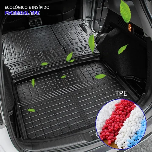 Vista 3 de Rongtaod Alfombrilla de carga y respaldo para Honda CRV 2017-2022 (solo gasolina) NOT for Touring and Hybrid, Trunk Mat Cargo Liner Trunk Liner