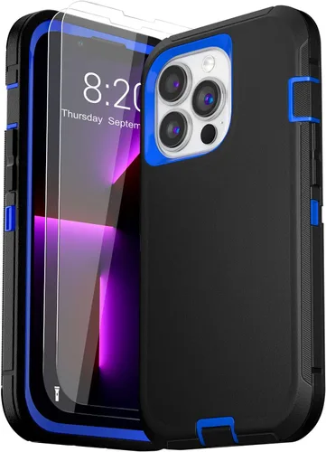 Vista 17 de Funda para iPhone 13 (6.1 pulgadas), con 2 protectores de pantalla de vidrio templado