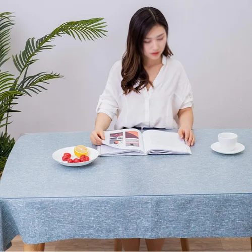 Vista 6 de ZHANGQINGXIU - Mantel transparente de plástico transparente para mesa, protector de PVC para uso como cocina, comedor, mesa, escritorio, cocina