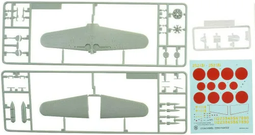 Vista 3 de Premium Hobbies A6M5c Zero Fighter 1:72 Modelo de plástico Avión Kit 128V