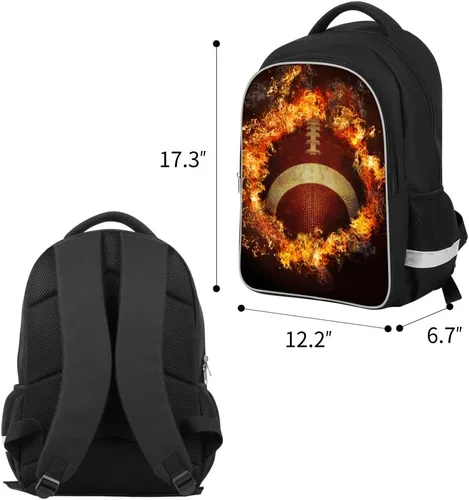 Vista 4 de Mochila escolar luminosa con impresión 3D de gran capacidad, ligera, para estudiantes