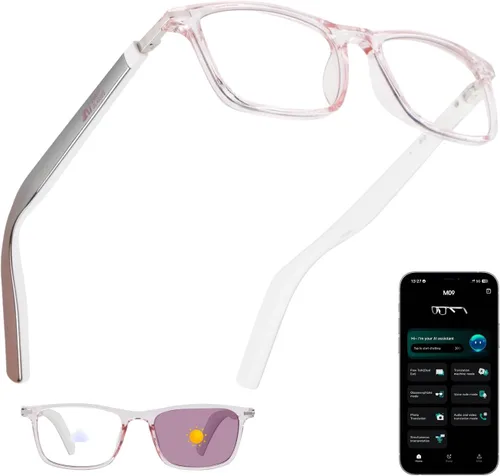 Vista 9 de Lentes inteligentes para hombres y mujeres, lentes de sol inteligentes con audio con lentes polarizadas, lentes de sol Bluetooth, llamadas manos