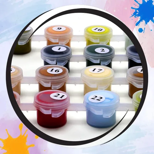 Vista 9 de Kit de pintura por números Ledgebay para adultos: kit de pintura de números para principiantes a avanzados - Divertidos proyectos de arte y Aguas
