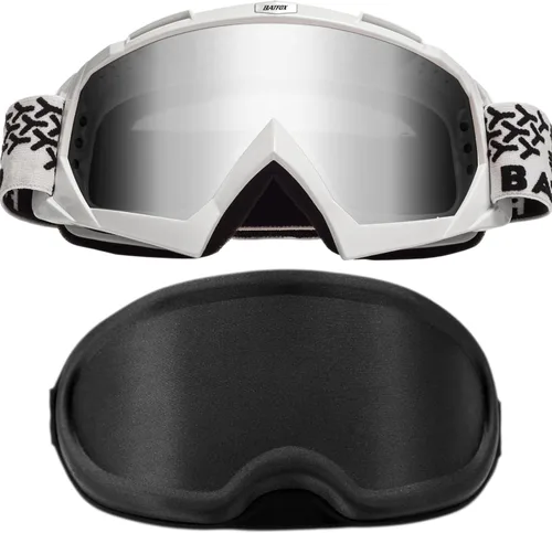 Vista 9 de Gafas para Dirt Bike con Estuche - Gafas de Seguridad para Motocicleta Motocross ATV Carreras, Mejores Regalos de Navidad para Hombres Jóvenes
